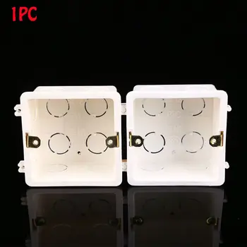 1 ADET Yüksek kalite alev geciktirici PVC plastik ışık dokunmatik bağlantı duvar montaj kutusu anahtarı kaset gizli alt