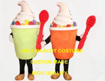 1 herhangi bir renk polular parça dondurma maskot erişkin boy kostüm çizgi film icecream tema yaz buz gıda reklam elbise 2591