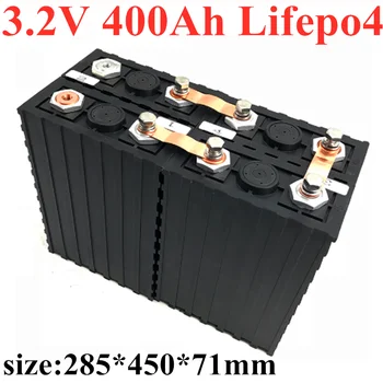 12 ADET 3.2 V 400Ah Şarj Edilebilir Lifepo4 yüksek kapasiteli 36V 400Ah Lifepo4 Pil paketi DIY güneş sistemi enerji depolama sistemi
