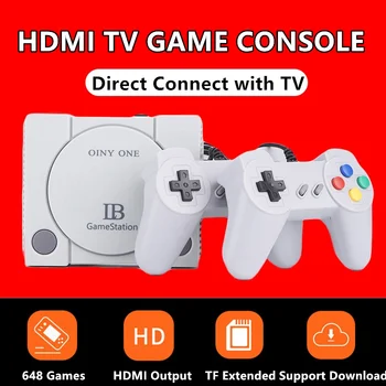 16Bit Mini HD HD TV Retro Aile video oyunu Konsolu El Dahili 648 Klasik NES Oyunları Çift Gamepad El Oyuncu
