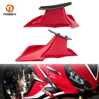 2 adet Motosiklet Kaporta Winglets Karbon fiber Yan Kanat koruma kapağı Aksesuarları Honda CBR650R CBR 650R 2019-2021 2020
