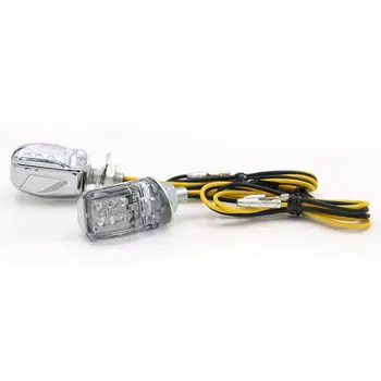 2 Adet Şeffaf Lens Mini Krom Çerçeve Dönüş sinyal gösterge ışığı Flaş Flaşör Lambası