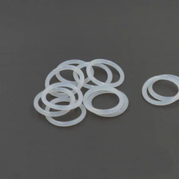 5 adet Silikon O-ring beyaz Tel çapı 5.7 mm VMQ mühür OD 30mm-70mm Yüksek sıcaklık dayanımı Gıda temas seviyesi kauçuk