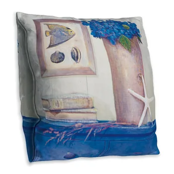 Amerikan Retro Yağlıboya Serisi Çift taraflı Polyester Yastık Çiçek Baskı Vazoda Dekoratif kanepe yastığı Cover45x45cm