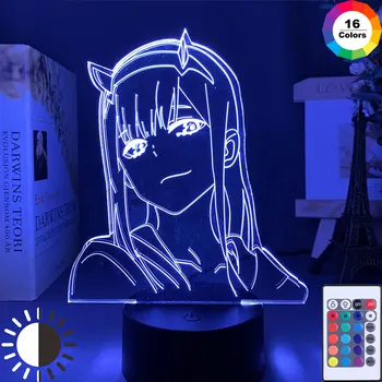 Anime 3d lamba gece lambası çocuk çocuk kız yatak odası dekoru ışık Manga hediye gece lambası lambası