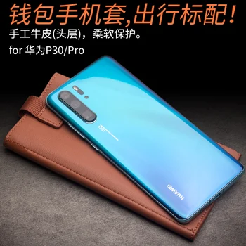 Cüzdan Kart Yuvaları Cep Telefonu kılıflı çanta deri kılıf Için Huawei P30 Pro Iş Koruma Coque Kabuk Durumda Huawei P30