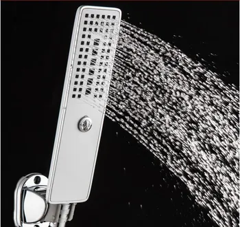 Duş Başlığı Su Tasarrufu yüksek Basınçlı ABS Krom El düzenlenen 3 Stil Banyo hidrofor Duş başlığı