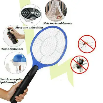 Elektrikli sineklik El böcek tuzağı Raket Böcek Öldürücü Akülü sineklik Sinek Böcek Sineklik Sinek Öldürücü