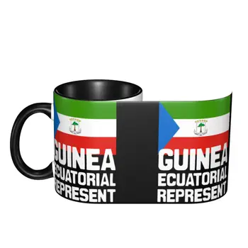 Guinea Ecuatorial. Temsil Komik Bardak Kupalar baskılı kupalar R330 Mizah Grafik kahve fincanları