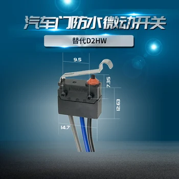 Ip67 Su Geçirmez Mikro Anahtarı 14.7 mm Konumlandırma Sütun Kaldıraç Otomobil Kapı Anahtarı Almak Kurşun 3a 250 v
