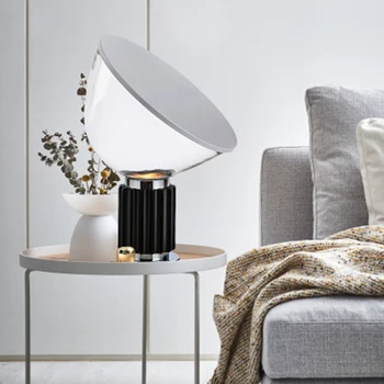 Iskandinav radar ışık lüks yaratıcı masa lambası sanat tasarım yatak odası başucu lambası kapalı dekor oturma odası çalışma cam masa lambası