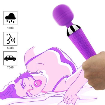 Kablosuz Vibratör Dildos Değnek Kadın Klitoris Stimülatörü USB Şarj Edilebilir Masaj Seks Oyuncakları Kas Yetişkinler için Egzotik Aksesuarları