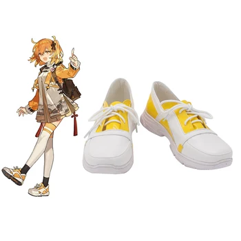 Kader Büyük Sipariş FGO Fujimaru Ritsuka 4th Yıldönümü Cosplay Ayakkabı Sarı Çizmeler