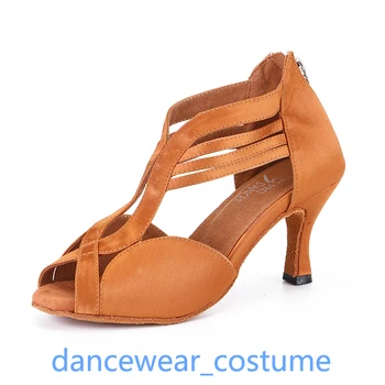 Kadın Profesyonel Balo Salonu Latin Tango Modern Salsa Dans Topuklu Sandalet Bayanlar Caz Rumba Samba Ayakkabı Pompaları Ücretsiz Kargo US5-9