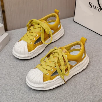 Kadın vulkanize ayakkabı Nefes Platformu Sneakers Spor Stil Sandalet Moda rahat ayakkabılar Tasarımcı Marka Ayakkabı Kadınlar için