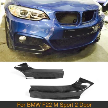 Karbon Fiber Ön Tampon Bölücülerin BMW 2 Serisi İçin F22 M Spor 2 Kapı Coupe Cabrio 2014-2017 M235i M240i Ön Bölücülerin