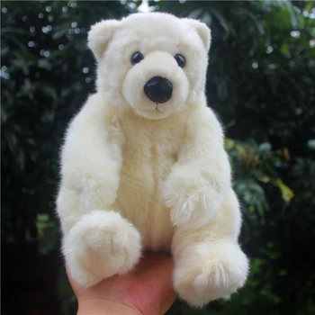 Kawaii kutup ayısı peluş oyuncak Bebek Kız Bebek Hayvanlar Ayı Bebek Beyaz Ayı kucaklama yastığı Çocuk doğum günü hediyesi 21cm