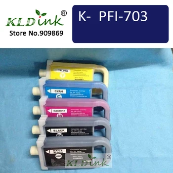 KLDINK-700ml PFI-703 PFI703 (5 Paket/takım) uyumlu Mürekkep Tankı için imagePROGRAF ipf815, ipf825, ipf820, ipf810