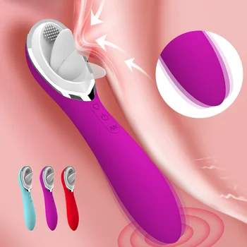 Klitoris Vibratör Dil Yalama Meme Enayi Klitoral Stimülasyon meme masaj aleti 10 Hız Oral Seks Vibratör Oyuncakları Kadın İçin