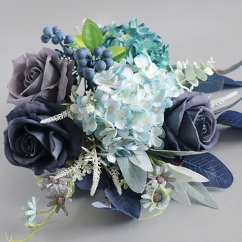 Lavanta Buketleri Çiçekler Yeni Varış Fantezi Düğün Aksesuarları Gelin Buketleri 40 * 35 cm