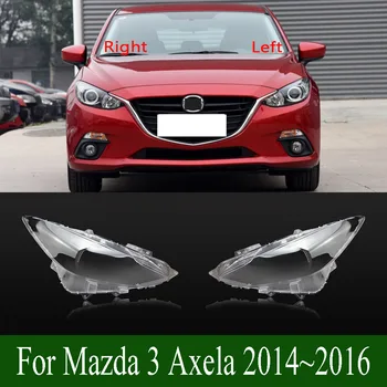 Mazda 3 Axela için 2014~2016 Şeffaf Abajur Lamba Gölge Ön Far Kabuk Far Kapağı Lens Pleksiglas