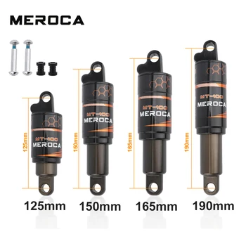 MEROCA bisiklet amortisör 125 150 165 190mm 750/850 / 1000LBS yağ bahar arka amortisör MTB dağ bisikleti aksesuarları