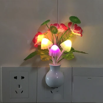 Mini renkli LED gece ışıkları ABD, AB tak yaratıcı sensör lamba ev dekorasyon için romantik küçük yenilik gece