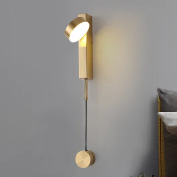 Modern minimalist altın/siyah LED duvar lamba yatak odası başucu duvar ışıklar koridor armatürleri koridor lamba çalışma balkon ışıklar