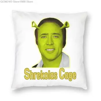 Nicolas Cage Shrek Kissenbezug Dekoration Amerikanischen Schauspieler Kissen Werfen Kissen für Sofa doppelseitigen Druck