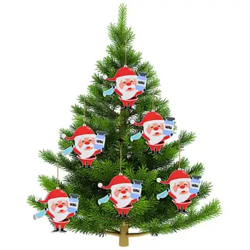 Noel Dekorasyon Kolye Santa DIY Noel Ağacı Asılı Kolye Reçine Süsler Ev Dekor Navidad Tatil Parti
