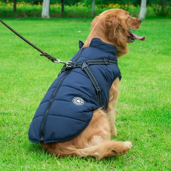Pet Sıcak Giysiler Orta Büyük Köpek Giysileri Sonbahar ve Kış Sıcak Köpek Kış Giysiler Pet Malzemeleri Köpek Yansıtıcı pamuklu giysiler