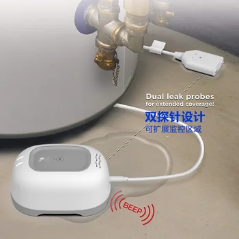 Tuya Akıllı WiFi Su kaçak sensörü Sel Kaçak Seviyesi Alarmı Taşma Dedektörü Su Zemin Sensörü ve Dedektörü Akıllı Ev Ev