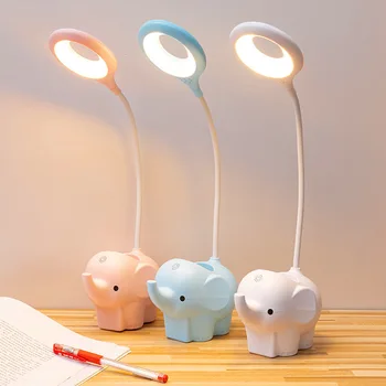 Yaratıcı masa lambası LED, üç renk sıcaklığı ayarlanabilir öğrenme lambası, şarj fişi, çift kullanımlı masa lambaları ışık