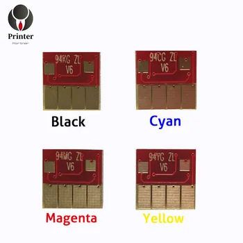Yazıcı Ortağı benzersiz Doldurulabilir kartuş Otomatik sıfırlama çip 920 4 renk olarak 1 takım için uyumlu HP 6000 (A3) 6500 7000