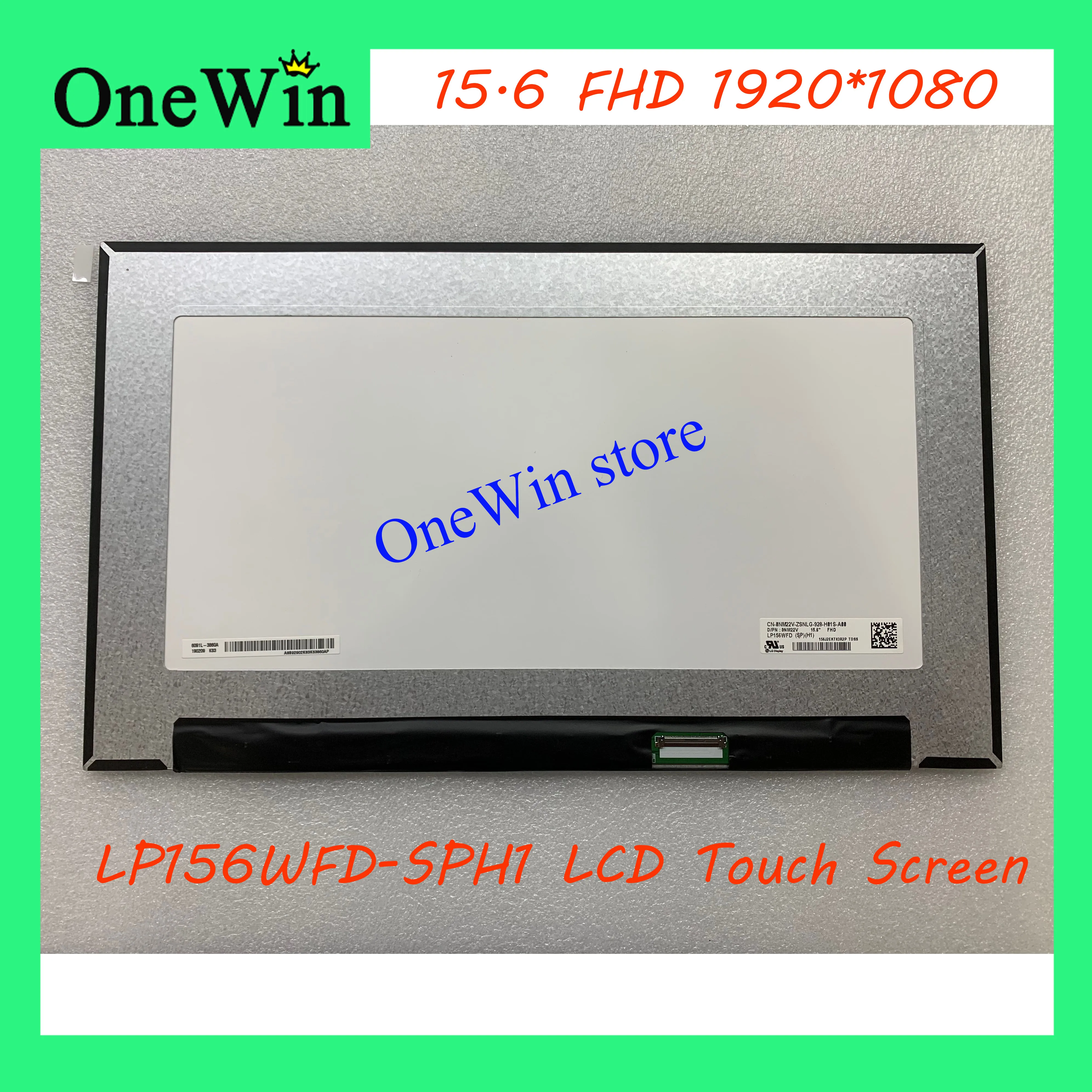 LP156WFD - SPH1 DELL Inspiron 15 5584 İçin dokunmatik LCD ekran Ekran FHD EDP 40 Pins D / PN 0NM22V