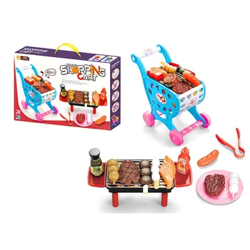 Çocuk Oyun Gıda oyuncak seti Çocuklar Simülasyon BARBEKÜ Pretend Şiş Barbekü Seti Oyuncak Hediye Kapalı Açık