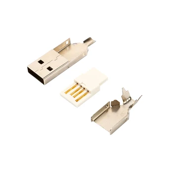 Ücretsiz kargo 200 ADET USB A erkek konnektör tel erkek fiş
