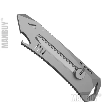 Ücretsiz Kargo NİTECORE NTK10 Titanyum Maket Köpekbalığı Bıçak Kendini savunma Çok Fonksiyonlu Geri Çekilebilir Açık Avcılık Kamp Balıkçılık