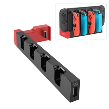 Şarj standı Baz İstasyonu Bireysel LED Göstergesi ile Nintendo Anahtarı Konsolu için JoyCon Kontrolörleri Desteği 1-4 adet Joy Con